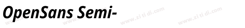 OpenSans Semi字体转换